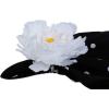 imageDII Beautiful Peony Flower Napkin Rings Deep Red 4 PieceWhite