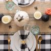 imageDII Buffalo Check Collection Classic Farmhouse Cloth Napkin Set 20x20 Black ampamp White 6 PieceBlack  White