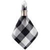 imageDII Buffalo Check Collection Classic Farmhouse Cloth Napkin Set 20x20 Black ampamp White 6 PieceBlack  White
