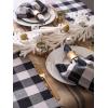 imageDII Buffalo Check Collection Classic Farmhouse Cloth Napkin Set 20x20 Black ampamp White 6 PieceBlack  White