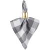 imageDII Buffalo Check Collection Classic Farmhouse Cloth Napkin Set 20x20 Black ampamp White 6 PieceGray  White