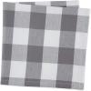imageDII Buffalo Check Collection Classic Farmhouse Cloth Napkin Set 20x20 Black ampamp White 6 PieceGray  White