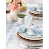 imageDII Buffalo Check Collection Classic Farmhouse Cloth Napkin Set 20x20 Black ampamp White 6 PieceLight Blue  White