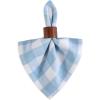 imageDII Buffalo Check Collection Classic Farmhouse Cloth Napkin Set 20x20 Black ampamp White 6 PieceLight Blue  White