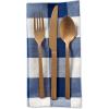 imageDII Buffalo Check Collection Classic Farmhouse Cloth Napkin Set 20x20 Black ampamp White 6 PieceNavy  Cream