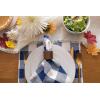 imageDII Buffalo Check Collection Classic Farmhouse Cloth Napkin Set 20x20 Black ampamp White 6 PieceNavy  Cream