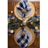imageDII Buffalo Check Collection Classic Farmhouse Cloth Napkin Set 20x20 Black ampamp White 6 PieceNavy  Cream