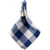 imageDII Buffalo Check Collection Classic Farmhouse Cloth Napkin Set 20x20 Black ampamp White 6 PieceNavy  Cream