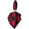 imageDII Buffalo Check Collection Classic Farmhouse Cloth Napkin Set 20x20 Black ampamp White 6 PieceRed  Black