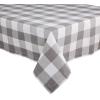 imageDII Buffalo Check Collection Classic Farmhouse Tablecloth Tablecloth 60x84 Gray ampamp WhiteGray  White