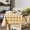 imageDII Buffalo Check Collection Classic Farmhouse Tablecloth Tablecloth 60x84 Gray ampamp WhiteHoney Gold