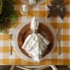 imageDII Buffalo Check Collection Classic Farmhouse Tablecloth Tablecloth 60x84 Gray ampamp WhiteHoney Gold