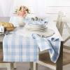 imageDII Buffalo Check Collection Classic Farmhouse Tablecloth Tablecloth 60x84 Gray ampamp WhiteLight Blue  White