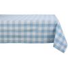 imageDII Buffalo Check Collection Classic Farmhouse Tablecloth Tablecloth 60x84 Gray ampamp WhiteLight Blue  White