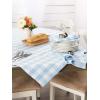 imageDII Buffalo Check Collection Classic Farmhouse Tablecloth Tablecloth 60x84 Gray ampamp WhiteLight Blue  White