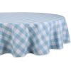 imageDII Buffalo Check Collection Classic Farmhouse Tablecloth Tablecloth 60x84 Gray ampamp WhiteLight Blue  White