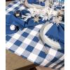 imageDII Buffalo Check Collection Classic Farmhouse Tablecloth Tablecloth 60x84 Gray ampamp WhiteNavy  Cream