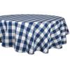 imageDII Buffalo Check Collection Classic Farmhouse Tablecloth Tablecloth 60x84 Gray ampamp WhiteNavy  Cream