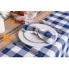 imageDII Buffalo Check Collection Classic Farmhouse Tablecloth Tablecloth 60x84 Gray ampamp WhiteNavy  Cream