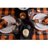 imageDII Buffalo Check Collection Classic Farmhouse Tablecloth Tablecloth 60x84 Gray ampamp WhiteOrange  Black