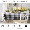 imageDII Buffalo Check Collection Classic Farmhouse Tablecloth Tablecloth 60x84 Gray ampamp WhiteOrange  Black