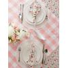 imageDII Buffalo Check Collection Classic Farmhouse Tablecloth Tablecloth 60x84 Gray ampamp WhitePink  White