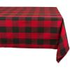 imageDII Buffalo Check Collection Classic Farmhouse Tablecloth Tablecloth 60x84 Gray ampamp WhiteRed  Black
