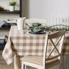 imageDII Buffalo Check Collection Classic Farmhouse Tablecloth Tablecloth 60x84 Gray ampamp WhiteStone