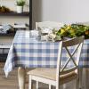 imageDII Buffalo Check Collection Classic Farmhouse Tablecloth Tablecloth 60x84 Gray ampamp WhiteStonewash Blue