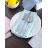 imageDII Chambray Kitchen Tabletop Collection Blue Napkin SetAqua