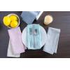 imageDII Chambray Kitchen Tabletop Collection Blue Napkin SetGray