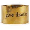 imageDII Christmas Thanksgiving Holiday Tabletop Dcor Collection Decorative Napkin Ring Holder Set 225quot Diameter Gold Vine 6 PieceAlways Grateful Gold