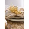 imageDII Christmas Thanksgiving Holiday Tabletop Dcor Collection Decorative Napkin Ring Holder Set 225quot Diameter Gold Vine 6 PieceGold Beaded Starburst