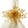 imageDII Christmas Thanksgiving Holiday Tabletop Dcor Collection Decorative Napkin Ring Holder Set 225quot Diameter Gold Vine 6 PieceGold Beaded Starburst
