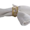 imageDII Christmas Thanksgiving Holiday Tabletop Dcor Collection Decorative Napkin Ring Holder Set 225quot Diameter Gold Vine 6 PieceGold Jewels