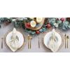imageDII Christmas Thanksgiving Holiday Tabletop Dcor Collection Decorative Napkin Ring Holder Set 225quot Diameter Gold Vine 6 PieceGold Jewels