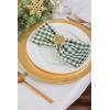 imageDII Christmas Thanksgiving Holiday Tabletop Dcor Collection Decorative Napkin Ring Holder Set 225quot Diameter Gold Vine 6 PieceGold Snowflake