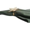imageDII Christmas Thanksgiving Holiday Tabletop Dcor Collection Decorative Napkin Ring Holder Set 225quot Diameter Gold Vine 6 PieceGold Stars
