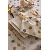 imageDII Christmas Thanksgiving Holiday Tabletop Dcor Collection Decorative Napkin Ring Holder Set 225quot Diameter Gold Vine 6 PieceGold Stars