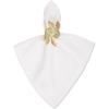 imageDII Christmas Thanksgiving Holiday Tabletop Dcor Collection Decorative Napkin Ring Holder Set 225quot Diameter Gold Vine 6 PieceGold Vine