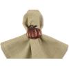 imageDII Christmas Thanksgiving Holiday Tabletop Dcor Collection Decorative Napkin Ring Holder Set 225quot Diameter Gold Vine 6 PieceRustic Harvest Pumpkin