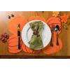 imageDII Christmas Thanksgiving Holiday Tabletop Dcor Collection Decorative Napkin Ring Holder Set 225quot Diameter Gold Vine 6 PieceRustic Harvest Pumpkin