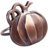 imageDII Christmas Thanksgiving Holiday Tabletop Dcor Collection Decorative Napkin Ring Holder Set 225quot Diameter Gold Vine 6 PieceRustic Harvest Pumpkin