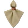 imageDII Christmas Thanksgiving Holiday Tabletop Dcor Collection Decorative Napkin Ring Holder Set 225quot Diameter Gold Vine 6 PieceRustic Harvest Pumpkin