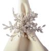 imageDII Christmas Thanksgiving Holiday Tabletop Dcor Collection Decorative Napkin Ring Holder Set 225quot Diameter Gold Vine 6 PieceSilver Beaded Starburst