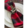 imageDII Christmas Thanksgiving Holiday Tabletop Dcor Collection Decorative Napkin Ring Holder Set 225quot Diameter Gold Vine 6 PieceSilver Reindeer