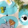 imageDII Classic Woven Tabletop Collection IndoorOutdoor Placemat Set Round 15quot Diameter White 6 PieceAqua