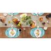 imageDII Classic Woven Tabletop Collection IndoorOutdoor Placemat Set Round 15quot Diameter White 6 PieceAqua