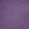 imageDII Classic Woven Tabletop Collection IndoorOutdoor Placemat Set Round 15quot Diameter White 6 PieceEggplant