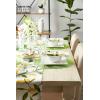 imageDII Classic Woven Tabletop Collection IndoorOutdoor Placemat Set Round 15quot Diameter White 6 PieceLime
